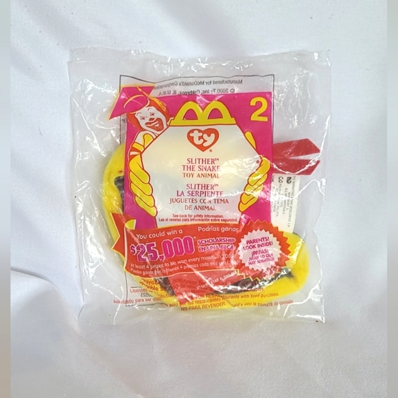 Slither the  Snake - TY Teenie Beanie Baby - Picture 2 of 3